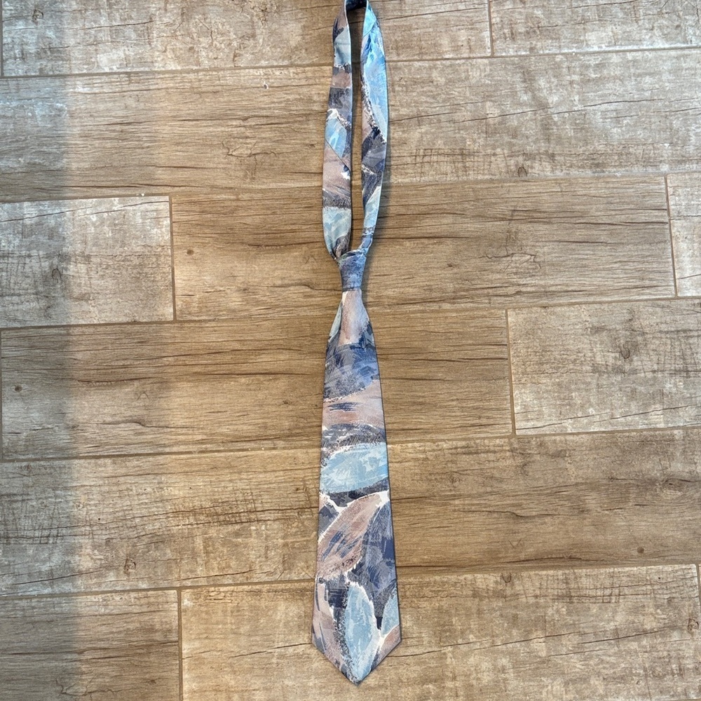 Vintage 90s Abstract Tie - Windridge for Mervyns- USA Made